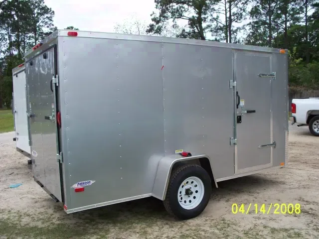 12FT CARGO TRAILER W/ REAR RAMP DOOR