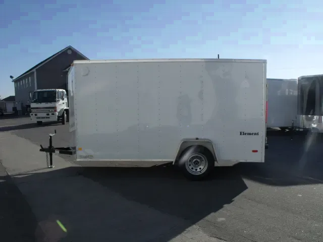 WHITE 16FT FLAT FRONT CARGO TRAILER