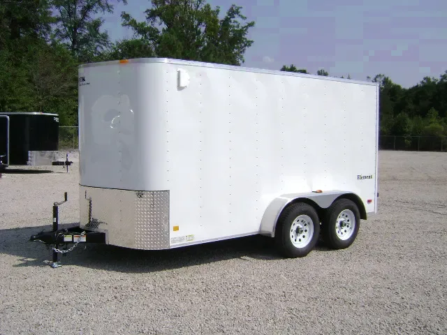 14FT TA WHITE CARGO TRAILER