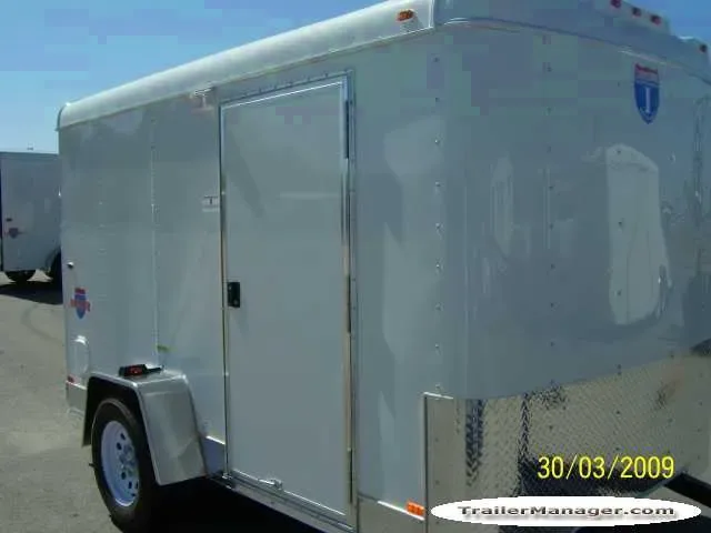 10FT S/A WHITE With Ramp with 3500lb Axle