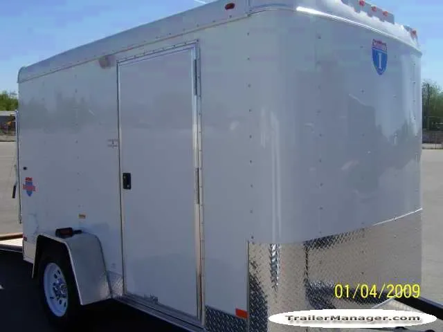 10FT Single Axle WHITE With Ramp and Finished Interior