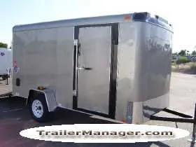 12FT  Single Axle CHAMPAGNE With Ramp and 3500lb Axle