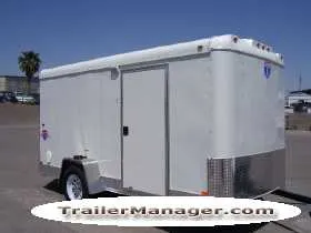 12FT  Single Axle WHITE With Ramp