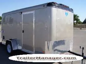 12ft  Single Axle CHAMPAGNE With Ramp