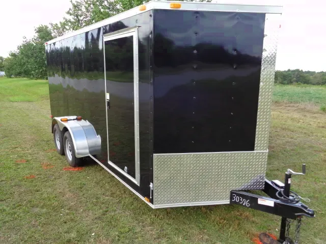 14FT TA CARGO TRAILER W/PLYWOOD INTERIOR