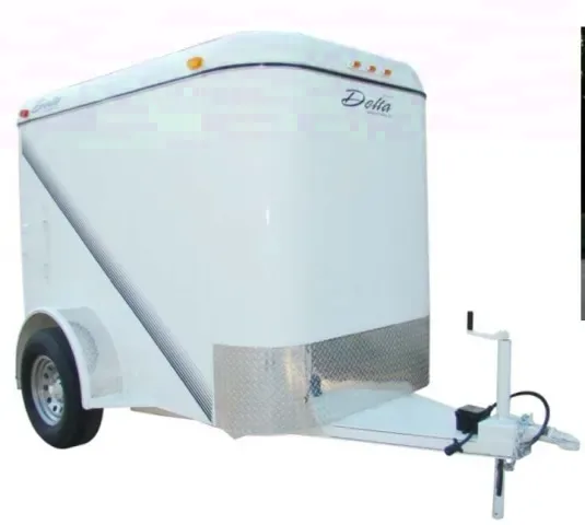 8ft Enclosed Cargo w/Designer Stripe