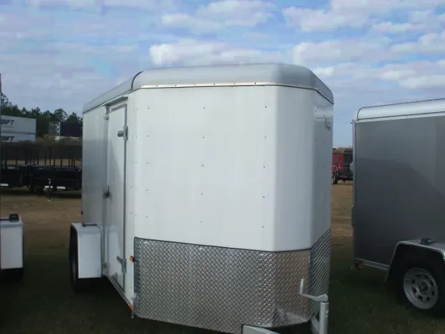 WHITE 10FT Cargo Trailer- ALL ALUMINUM