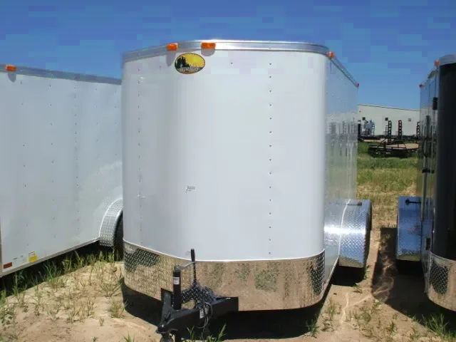 14ft TA  White w/ Rear Ramp & Side Door w/Spare Tire