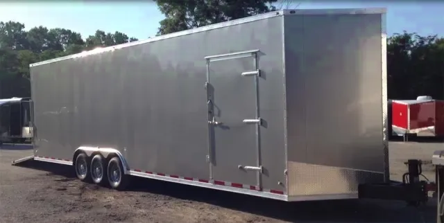 Pewter 34ft vnose 8.6 tall moving trailer heavy duty-loaded