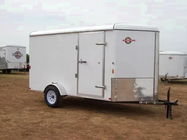 12FT V-NOSE CARGO TRAILER W/ REAR RAMP