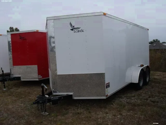 14ft Enclosed Trailer w/ Tandem Axle Cargo w/ Rear Ramp Door