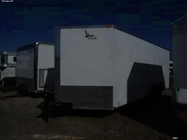 20ft White Cargo Trailer with V-Nose