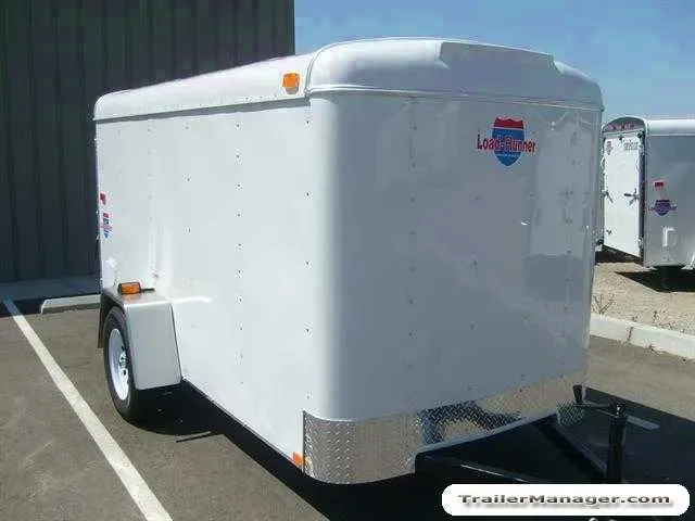 10ft  Single Axle WHITE With Ramp