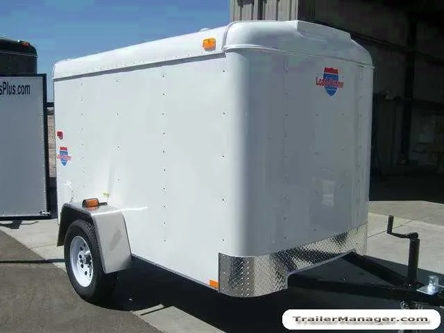 8ft  Single Axle WHITE  With Single Door