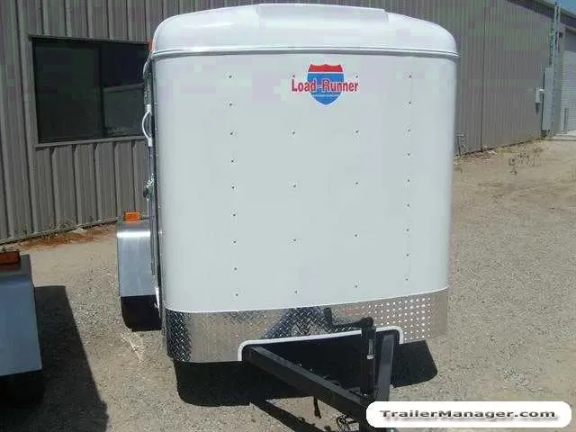 8ft Single Axle WHITE With Ramp