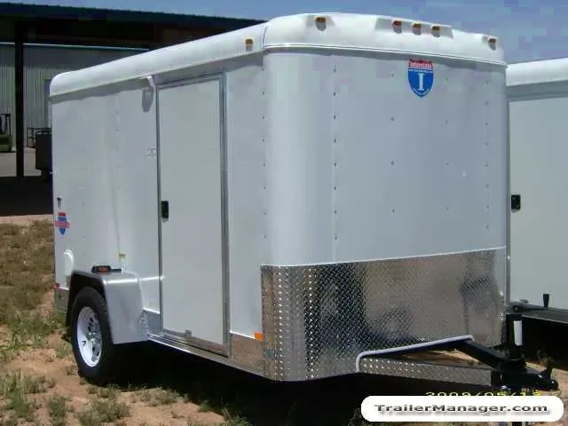 White 10ft Trailer With Double Door