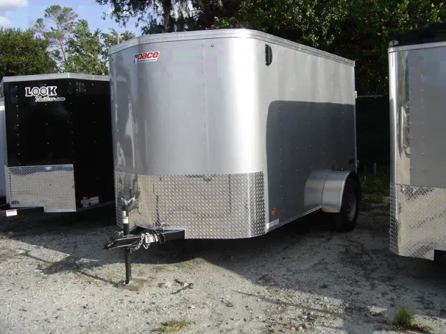 10ft  Single Axle SILVER With Double Door
