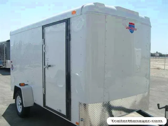 12ft White Cargo w/Ramp Door