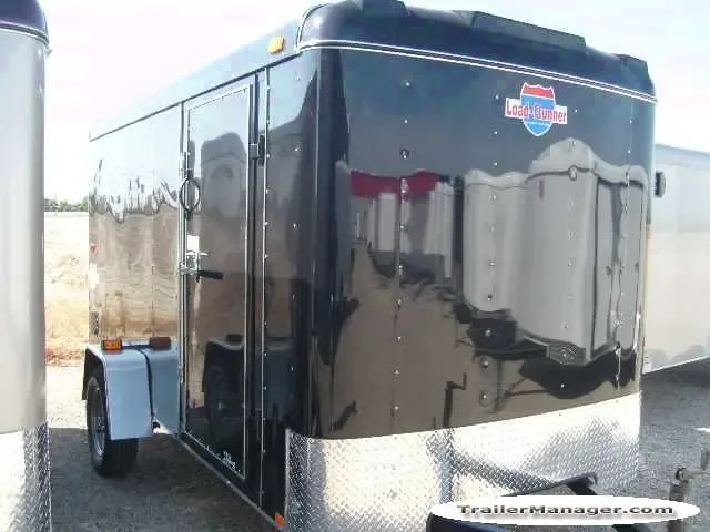 12ft   Single Axle BLACK With Ramp