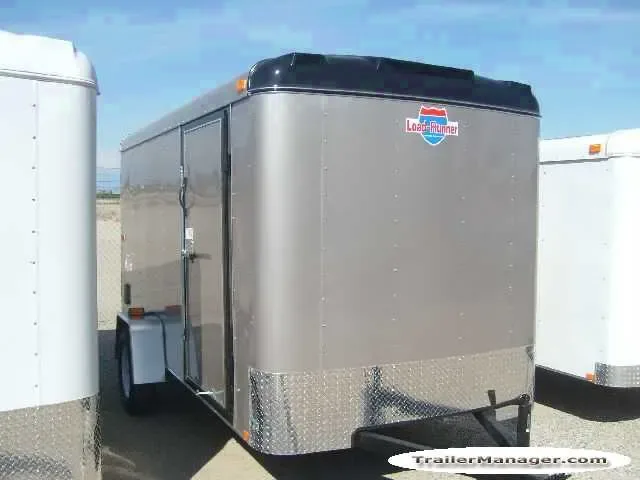 12ft  Single Axle CHAMPAGNE  With Double Door