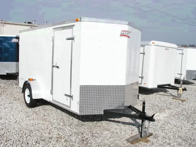 12ft Single Axle WHITE With Ramp