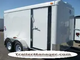 12ft 7K WHITE  With Double Door-Flat Front
