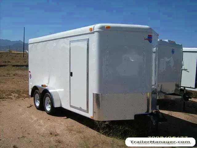 14ft 7K  V-Nose 7K WHITE With Ramp