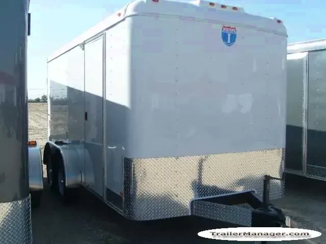 14ft Tandem Axle WHITE With Ramp