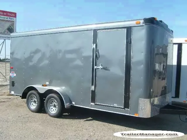 16ft TA Gray Cargo Trailer