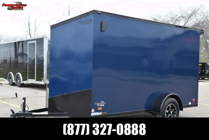 2025 Bravo SCOUT 6x12 Enclosed Cargo Trailer - Midnight Edition Blue - Unbeatable Deal!