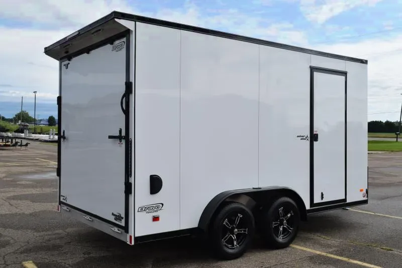 2025 Bravo Silver Star 7.5x14 Aluminum Cargo Trailer – Midnight Edition