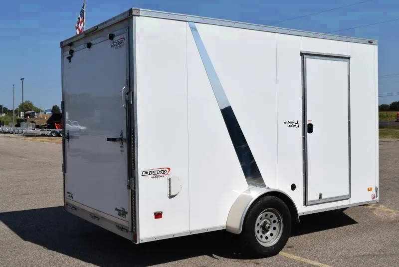 PRE-OWNED 2020 BRAVO 7X12 SILVER STAR CARGO TRAILER w/ 3500# BRAKE AXLE