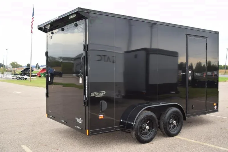 BRAVO 7x14 SCOUT ENCLOSED CARGO TRAILER *MIDNIGHT EDITION* POLYCOR EXTERIOR