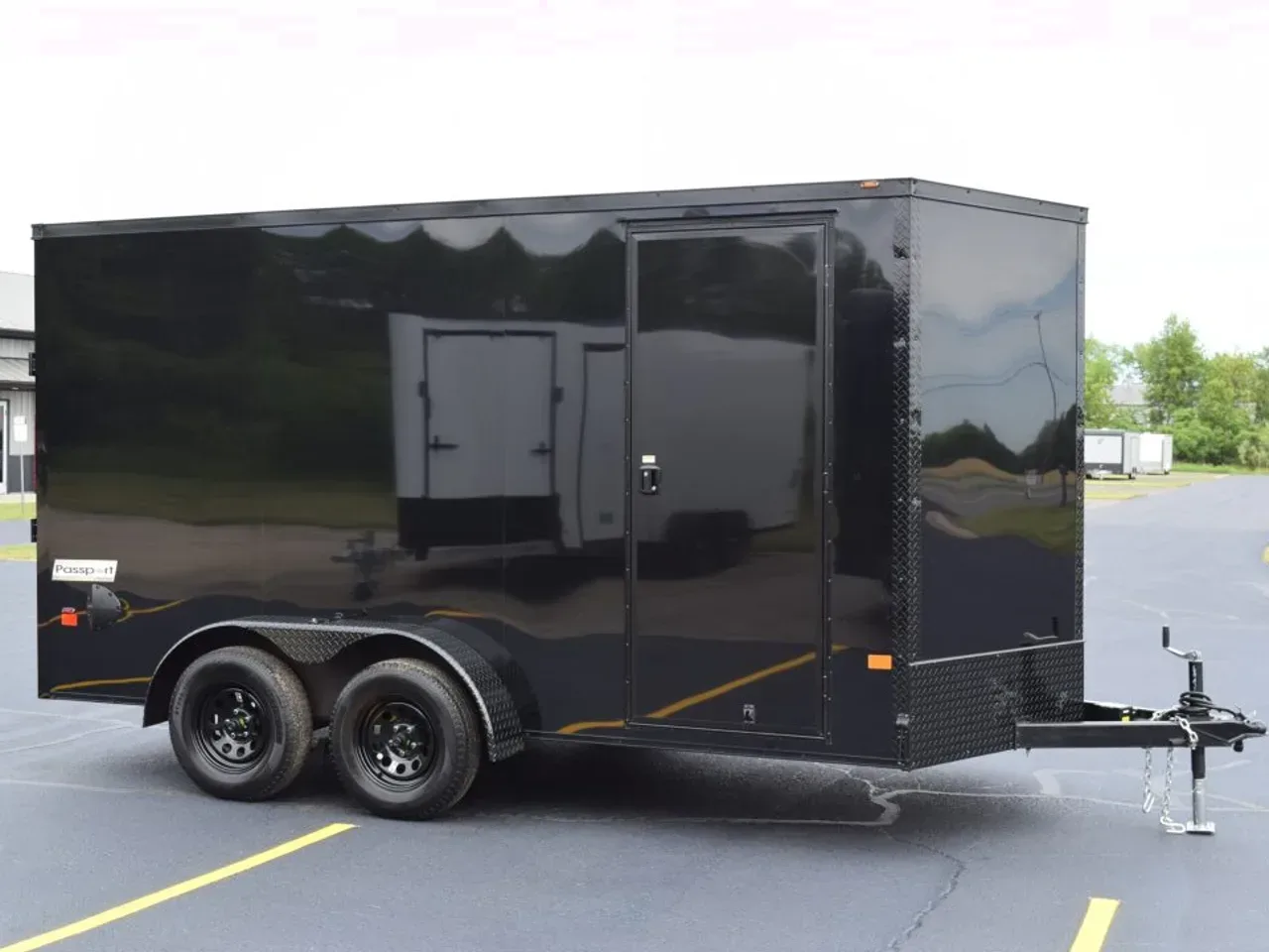2026 Haulmark Passport Deluxe 7x14 Cargo / Enclosed Trailer Phantom Trim Package