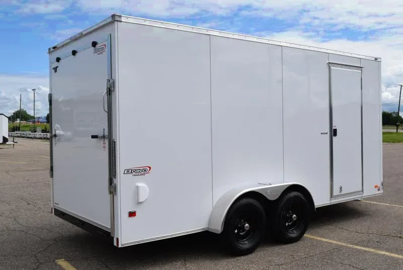 BRAVO 7x16 SCOUT ENCLOSED CARGO TRAILER w/ POLYCOR EXTERIOR SKIN
