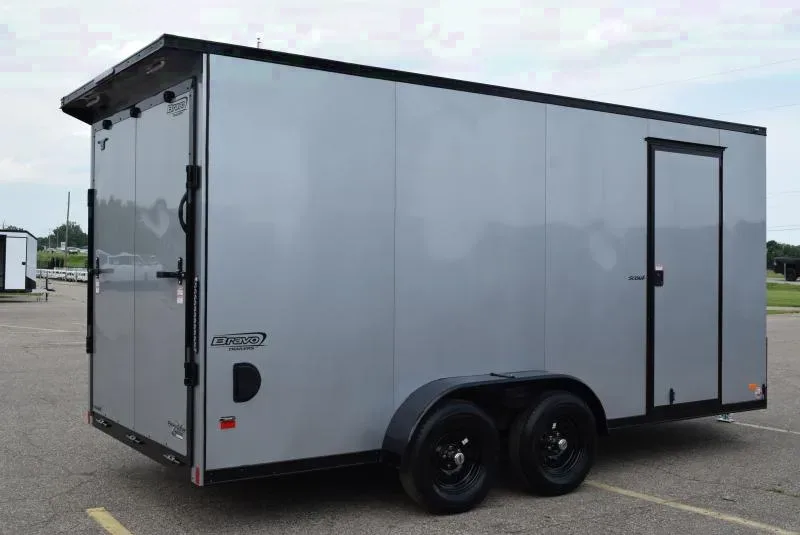 BRAVO 7x16 SCOUT *MIDNIGHT EDITION* ENCLOSED CARGO TRAILER