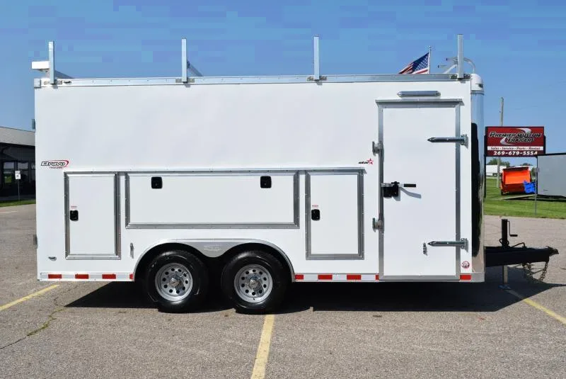 BRAVO STAR 8.5x16 PRO SERIES CONTRACTOR TRAILER w/ REAR DOUBLE DOORS