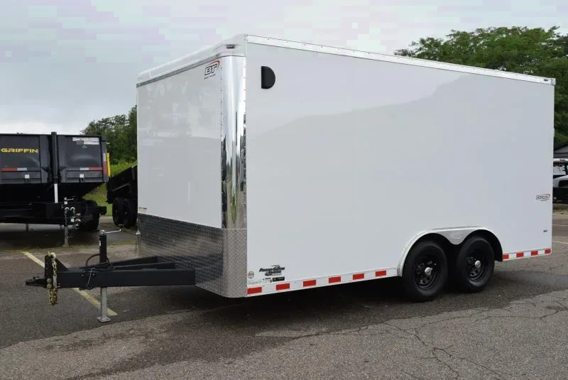 BRAVO STAR 8.5x16 GREENPRO ENCLOSED LANDSCAPE CARGO TRAILER w/ POLYCOR EXTERIOR