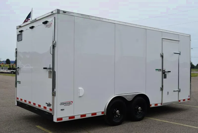 BRAVO STAR 8.5x18 GREENPRO ENCLOSED LANDSCAPE CARGO TRAILER w/ POLYCOR EXTERIOR