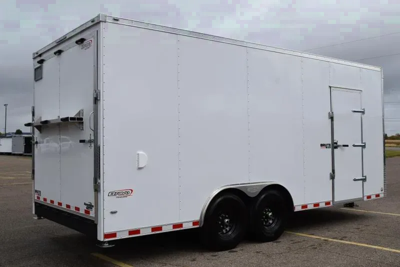 BRAVO 8.5x20 BRUTE HEAVY DUTY CARGO TRAILER W/ SKID STEER PACKAGE