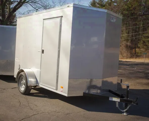 10ft S/A Enclosed Cargo Trailer-Ramp Door