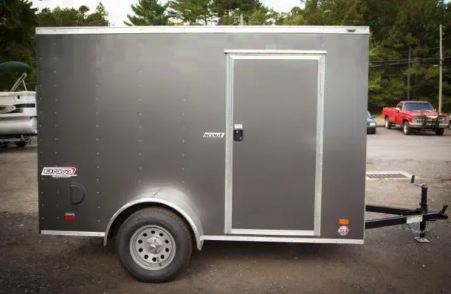 Charcoal 10ft SA Enclosed Cargo Trailer w/Ramp