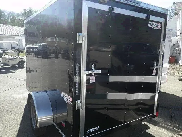 Black 10ft Single Axle Cargo Trailer