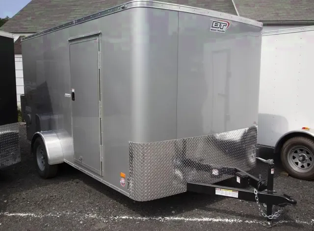 12ft Enclosed Cargo Trailer-Silver mod Wheels