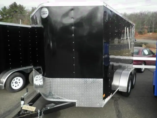 12ft Enclosed Cargo Trailer-BLACK