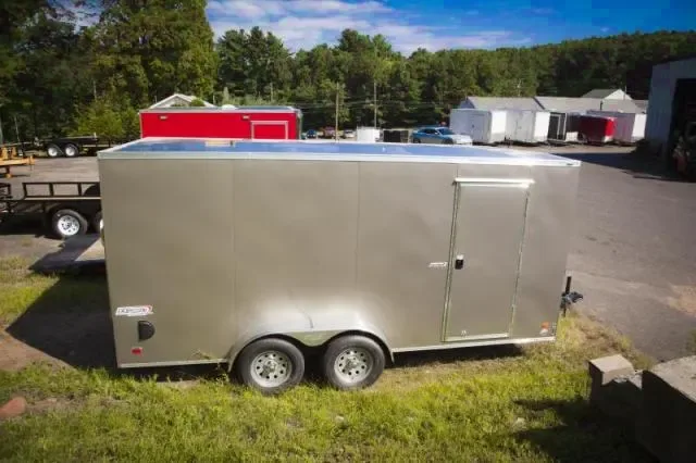 Pewter 16ft Tandem Axle Enclosed Cargo Trailer