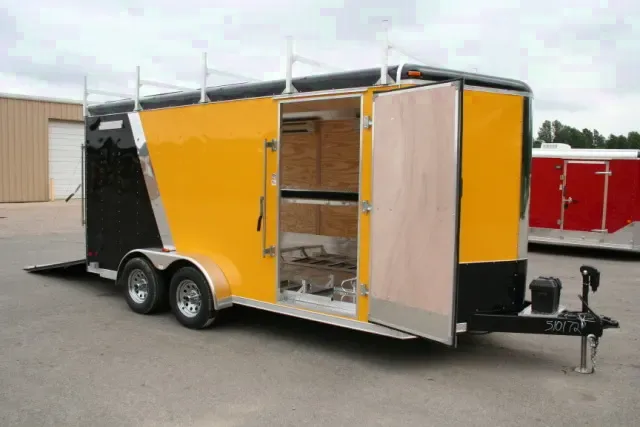 Yellow and Black 16ft Trailer Loaded with Options