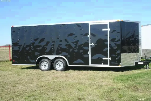 20ft Tandem Axle  Black-All Aluminum  Trailer- Ramp