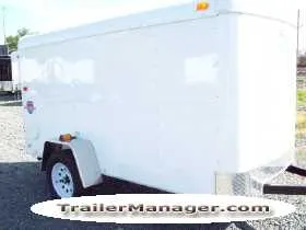 10ft Single Axle WHITE With Single Door