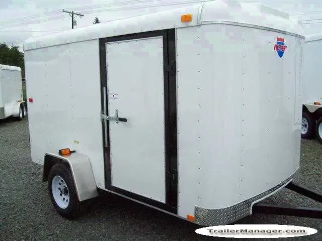 10ft Single Axle WHITE  With Double Door